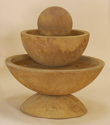 Round Combo Outdoor Cast Stone Garden Fountain Fountain Tuscan